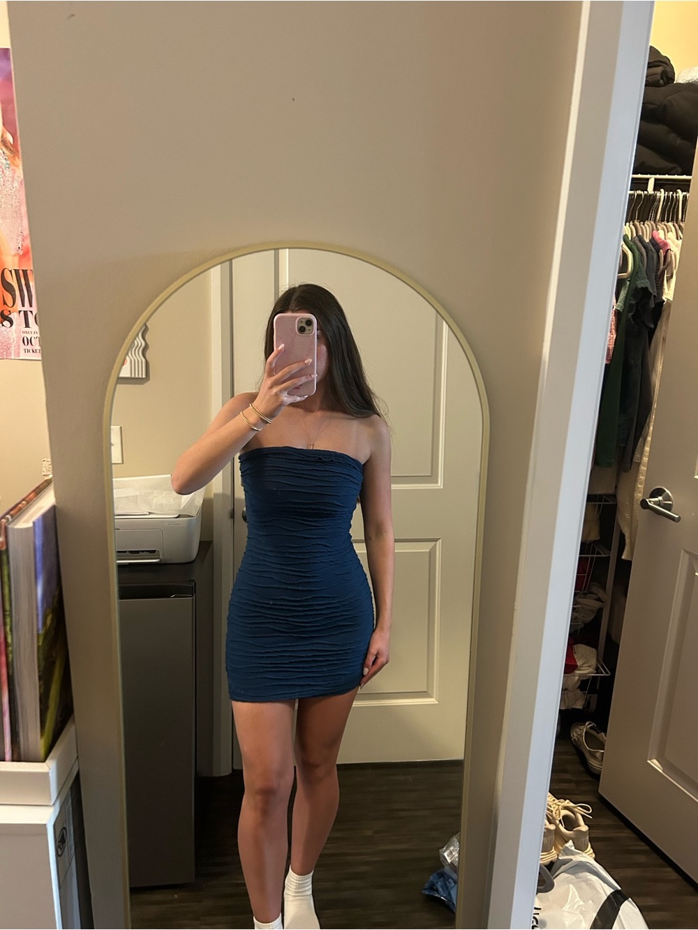 princess polly navy mini dress